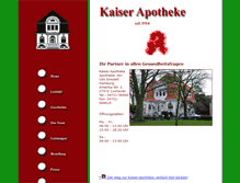 Tablet Screenshot of kaiser-apo.de